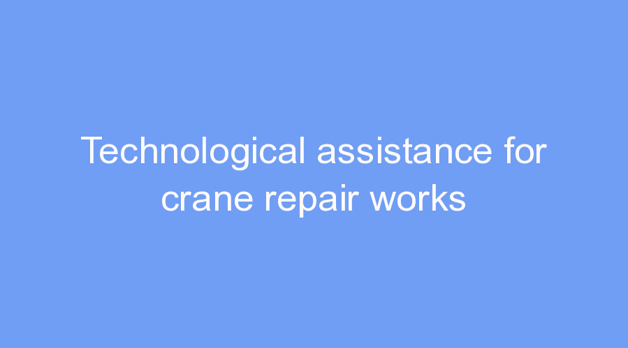 Technological assistance for crane repair works