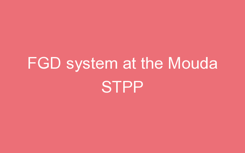 FGD system at the Mouda STPP