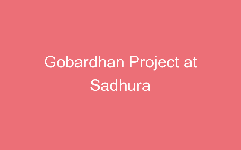 Gobardhan Project at Sadhura