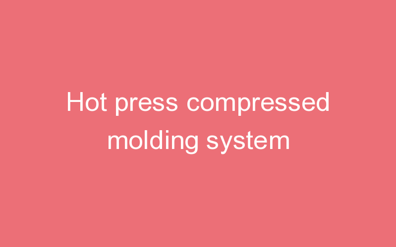 Hot press compressed molding system