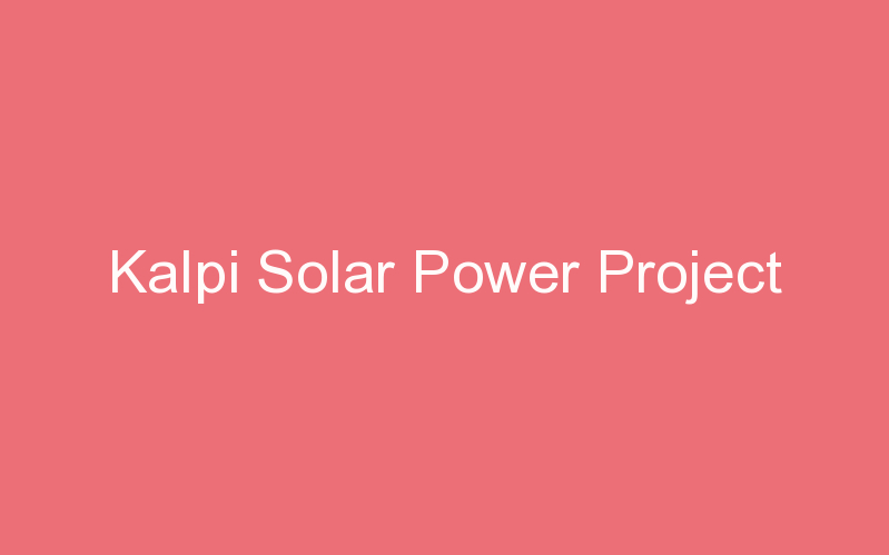 Kalpi Solar Power Project