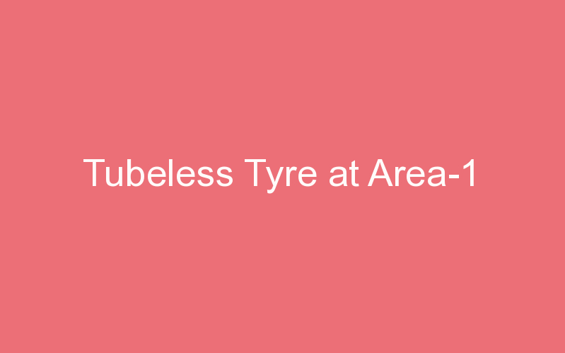 Tubeless Tyre at Area-1