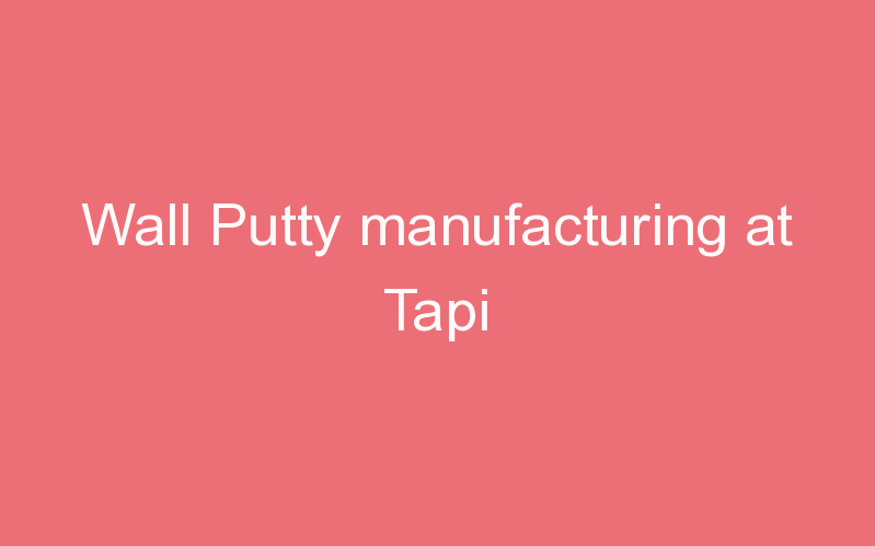 Wall Putty manufacturing at Tapi