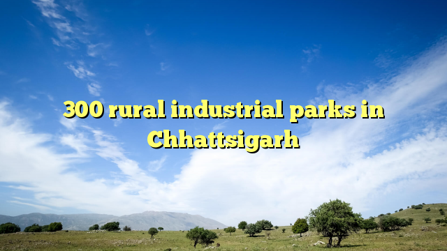 300 rural industrial parks in Chhattsigarh