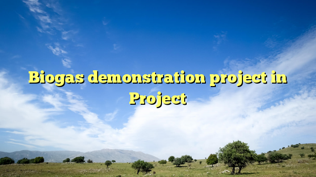 Biogas demonstration project in Project