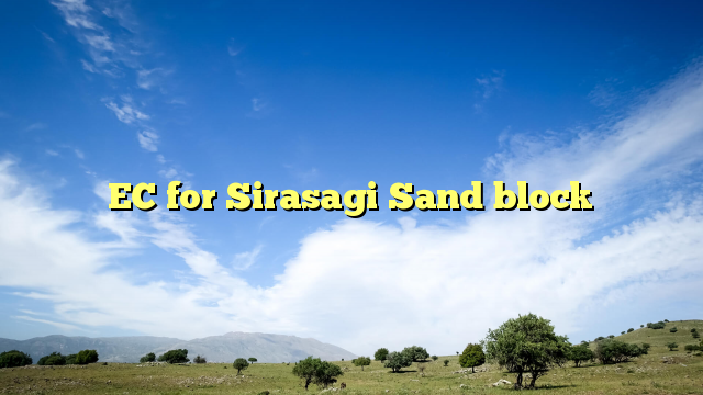 EC for Sirasagi Sand block