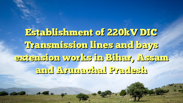 Establishment of 220kV DIC Transmission lines and bays extension works in Bihar, Assam and Arunachal Pradesh