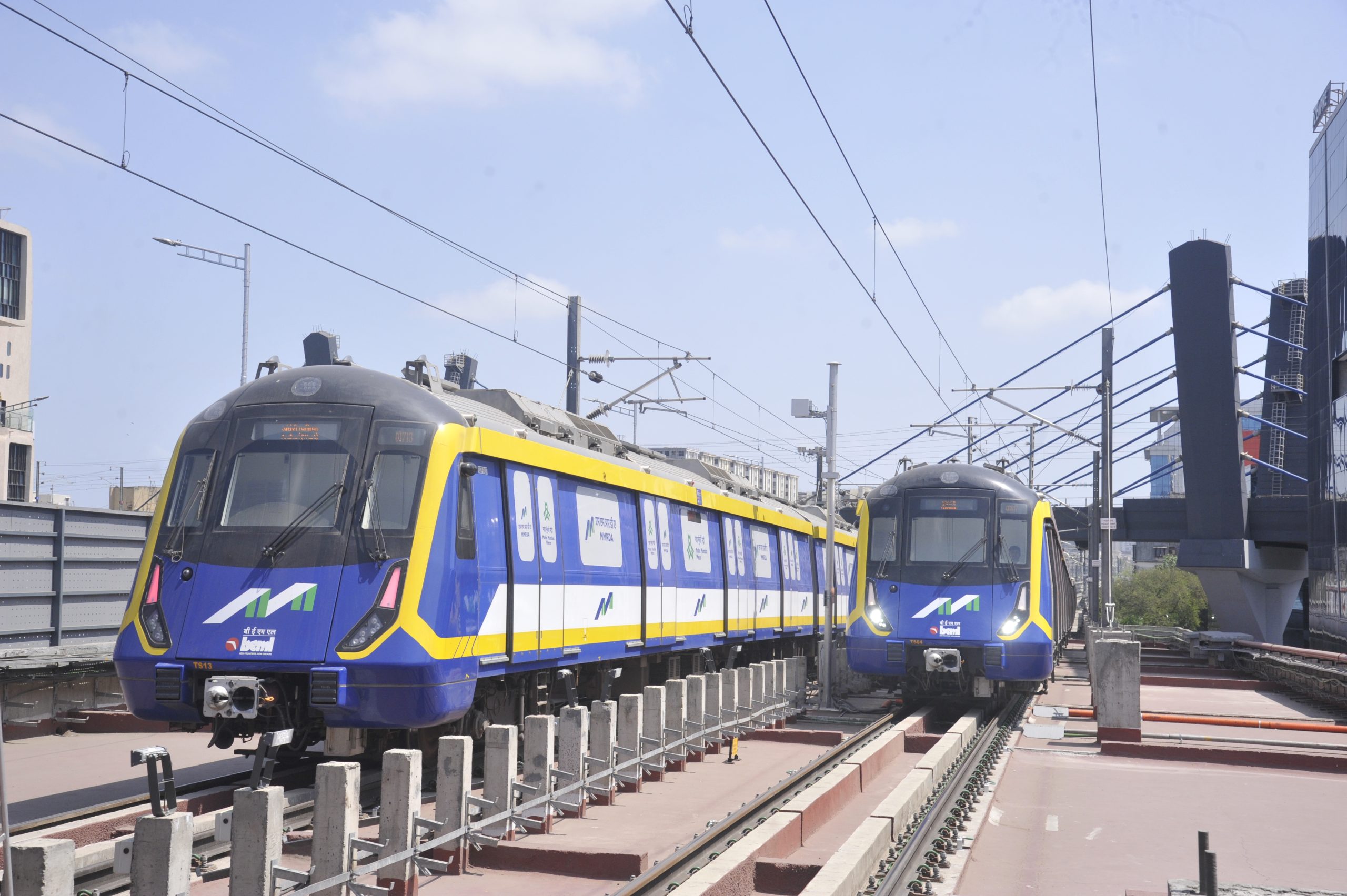 Elevated Metro Viaduct construction in Reach 2B of NMRP Phase 2